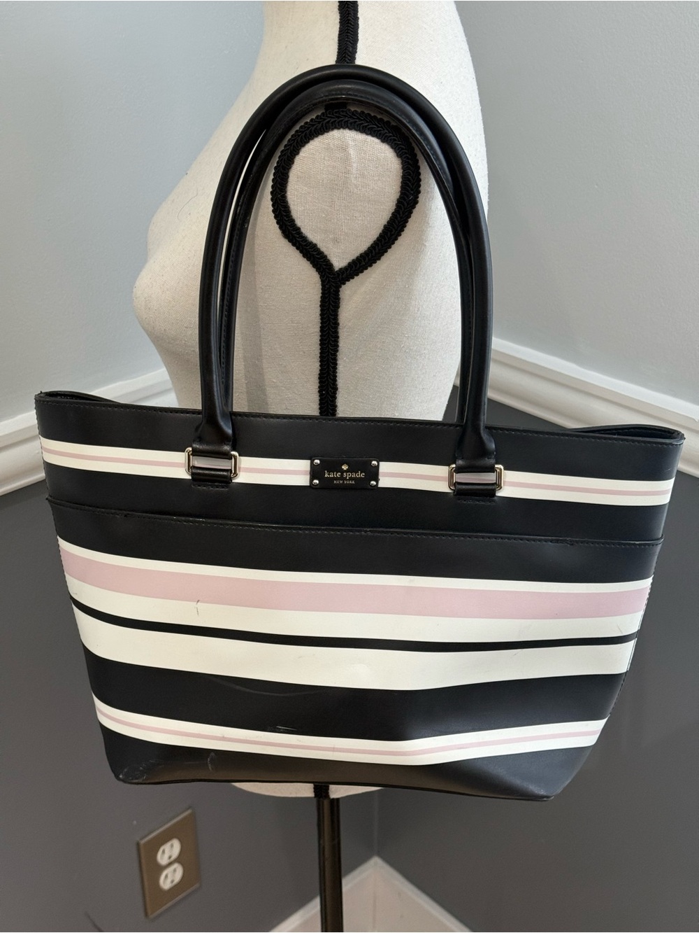 Kate Spade Grove Street Classic Stripe Margareta tote bag